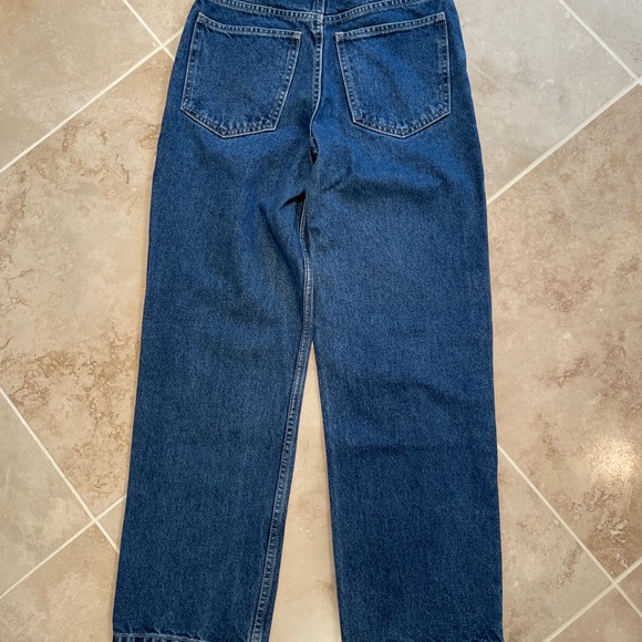 NEW LEGENDS denim blue jeans Boys 12 R  straight leg snap close EUC cotton - Picture 2 of 8